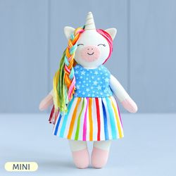 PDF Mini Unicorn Doll Sewing Pattern