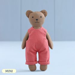 PDF Mini Bear Doll Sewing Pattern