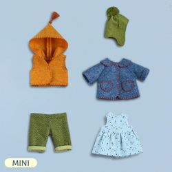PDF Set of Clothes for Mini Bear Sewing Pattern