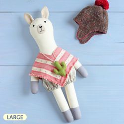 PDF Large Llama Doll Sewing Pattern