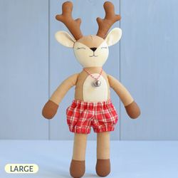 PDF Large Deer Doll Sewing Pattern