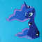 My Little Pony-Princess Luna-Pony-Friendship Is Magic -MLP-blue-acrylic painting-on canvas-cartoon-1.jpg
