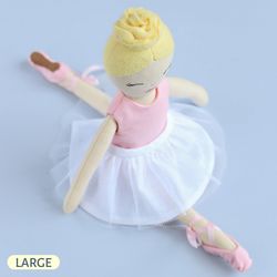 PDF Large Ballerina Rag Doll with Two Outfits Sewing Pattern