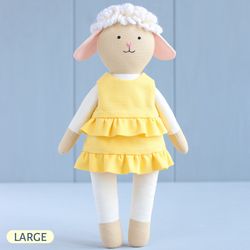 PDF Large Lamb Doll Sewing Pattern