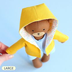 PDF Large Bear Doll Sewing Pattern