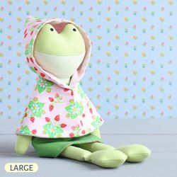 PDF Large Frog Doll Sewing Pattern