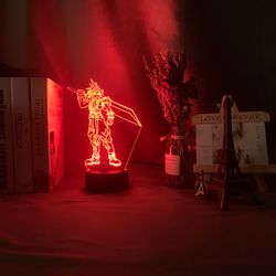 final fantasy cloud strife light 3d led night light led light 3d illusion lamp with remote final fantasy light gamer
