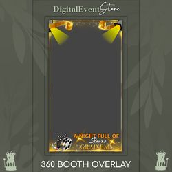 360 overlay custom template 360 night stars selfie photobooth graduation videobooth 360 gold film touchpix camera overla
