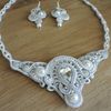 Bridal necklace and earrings