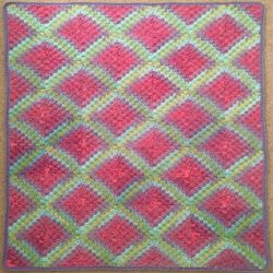 Corner-to-corner Lava and Aurora Blankets Crochet Pattern