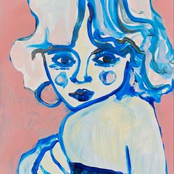 Portrait painting  Woman portrait art Fauvism art  Matisse inspired, Woman portrait painting Portrait art Wall Decor art