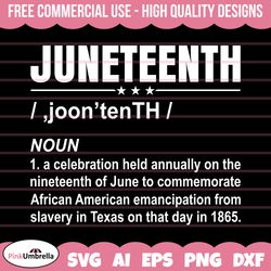 juneteenth definition african american freedom svg, black history svg, juneteenth 1865 svg, 1865 svg, freeish svg, black