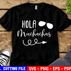 Hola Muchachas, I Am New Here Svg, Infant Bodysuit Svg, New Baby Svg, Baby Shower Svg File For Cricut & Silhouette