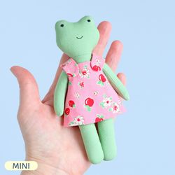 PDF Mini Frog Doll Sewing Pattern