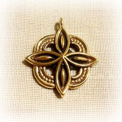 Brass necklace pendant,wintage brass charm,handmade ukrainian jewelry charm,jewelry making tools,jewelry making supplies