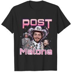 vintage post malone 90s bootleg shirt, post malone graphic tee, post malone twelve carat tour 2022 t-shirt, post malone