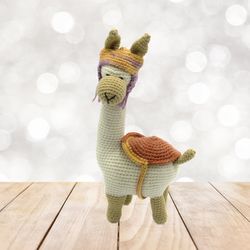 Llama toy stuffed animal alpaca plush personalized original birthday gift for kid or toddler baby alpaca toy home decor