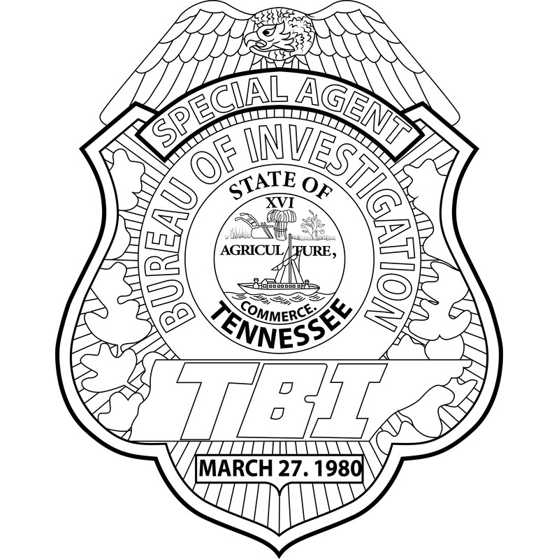 State of Tennessee Bureau of Investigation Special Agent Logo, Seal, Badge, Custom, Ai, Vector, SVG, DXF, PNG,.jpg