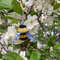 Wool-Bumblebee-3d-car-keychain-Handmade-needle-felted-realistic-bee-bag-charm 1