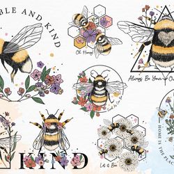 bee with flower sublimation bundle