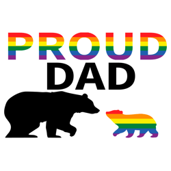 Proud Bear Dad Of Gay Cub Svg, Fathers Day Svg, Proud Dad Svg, Dad Svg, Bear Dad Svg, Cub Svg, Lgbt Cub Svg, Bear Dad An