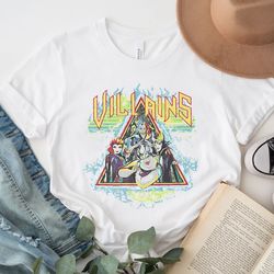 retro disney villains characters maleficent ursula evil queen hades shirt, villains disney, maleficent maleficent ursula