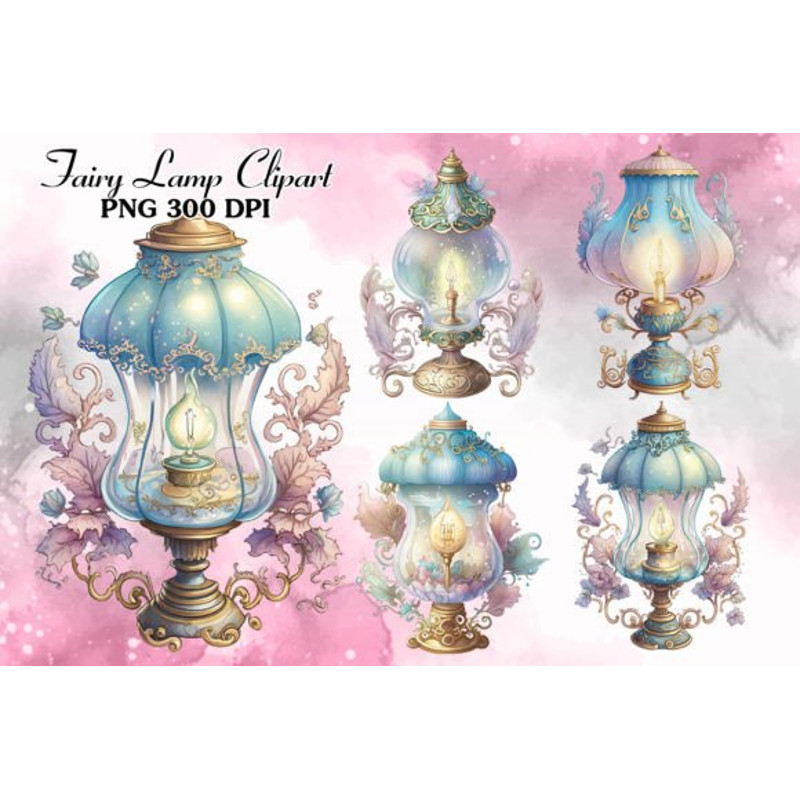 Fairy-Lamp-Watercolor-Clipart-Bundle-Graphics-67552150-1-1-580x387.jpg