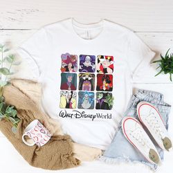 retro disney villains characters maleficent ursula evil queen hades shirt, villains disney, maleficent ursula shirt