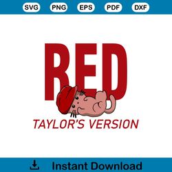 Red Taylor's Version Taylor Swift Cat Eras Tour SVG Cutting Files