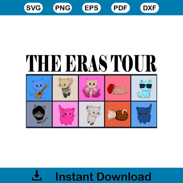 The Eras Tour House Karma Cat Taylor Swift Cat SVG Cutting F.