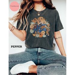 floral rocket racoon comfort colors shirt, guardians of the galaxy shirt, marvels shirt, rocket, lylla, floor, teefs, ro