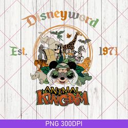 retro disney animal kingdom png, vintage animal kingdom png, mickey safari png, disney safari trip png, safari trip png