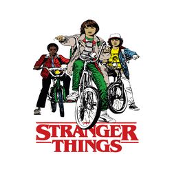 stranger things bikes baseball logo svg, movies svg
