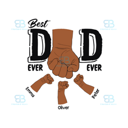 personalized best dad ever svg, fathers day svg, dad hand fist bump svg, fist bump set