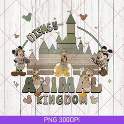 vintage disney safari png, animal kingdom png, mickey and friends animal kingdom png, disney family png, disney trip png