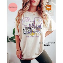 disney 100 years of wonder comfort colors shirt, disney 100th anniversary shirt, disney magic castle shirt, disney worl