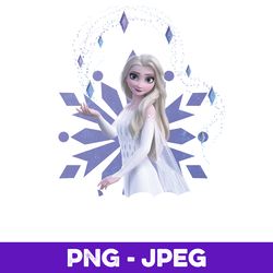 disney frozen 2 elsa snow queen portrait v1 , png design, png instant download
