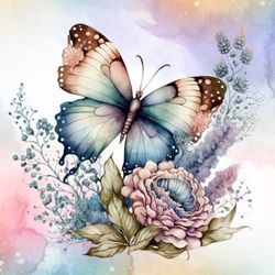 fairy butterfly sublimation clipart