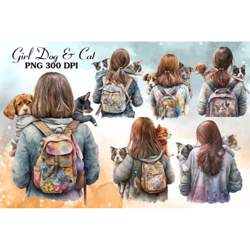Girl-Holding-Dog-And-Cat-Watercolor-Graphics-66811636-1-1-580x387.jpg