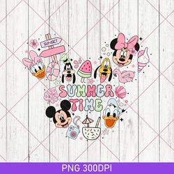 mickey and friends summer mode png file | summer vacation | spring break 2023 | mickey minnie summer vibes | beach png