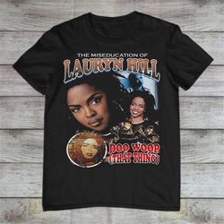 lauryn hill graphic rap tee shirt hip hop tshirt the fugees music comic style tee gift for him and her