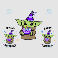 baby yoda birthday bundle svg, birthday svg, baby yoda svg, my birthday svg, star war svg