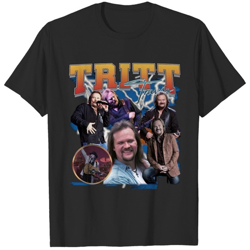 Travis Tritt Vintage 90s Shirt, Travis Tritt Bootleg Retro T-shirt, Travis Tritt Music 2023 Shirt fan Fan Women Men
