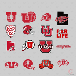 utah utes bundle svg, sport svg, utah utes svg, utah utes logo svg, ncaa svg, ncaa utah utes svg