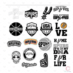 san antonio spurs bundle svg, sport svg, san antonio spurs svg, san antonio spurs logo svg, nba svg