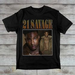 21 savage shirt gift for him 21 savage hip hop rap tee merch vintage rappers clothing graphic tee music gift for her