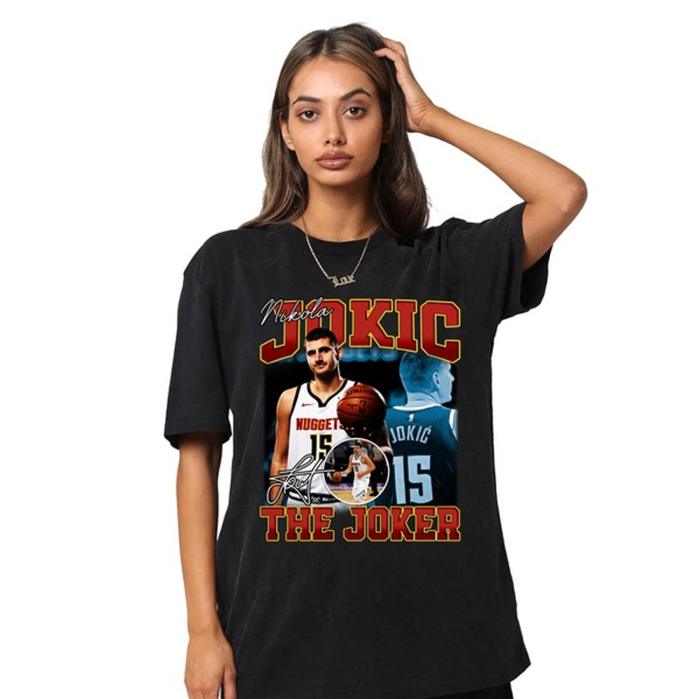 Jokic Nikola T-shirt, Jokic Nikola Basketball Player Bootleg Vintage Slam Dunk Shirt, NBA Shirt, Sport MVP NBA shirt