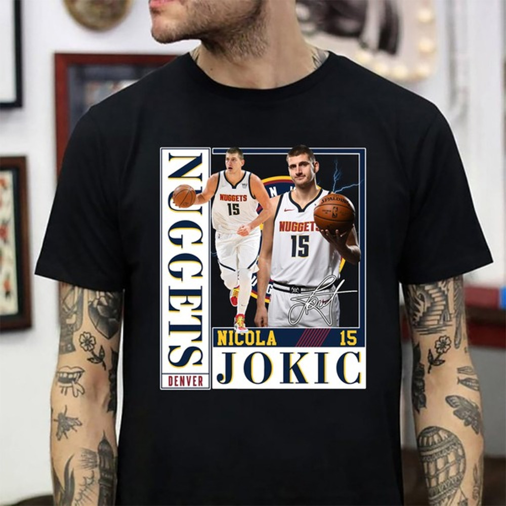 Jokic Nikola T-shirt, Jokic Nikola Basketball Player Bootleg Vintage Slam Dunk Shirt, NBA Shirt, Sport MVP NBA shirt