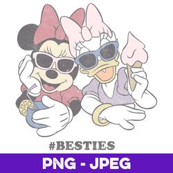 disney minnie & daisy sunglasses and treats besties v1 , png design, png instant download