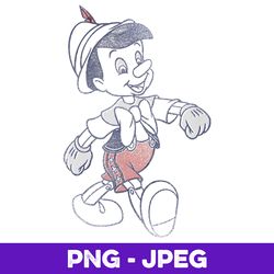 disney pinocchio strut graphic , png design, png instant download